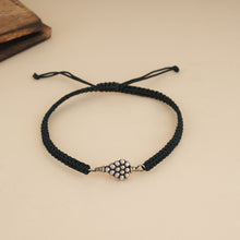 Load image into Gallery viewer, 925 Silver Black Thread Anklet