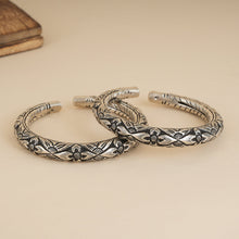 Load image into Gallery viewer, Chitai Work Silver Open Kada (Single)