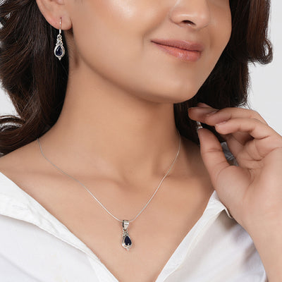 Blue Pendant Set