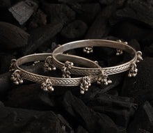 Load image into Gallery viewer, Silver Braided Bangles (Single)