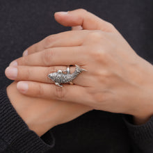 Load image into Gallery viewer, Small Silver Fish Ring