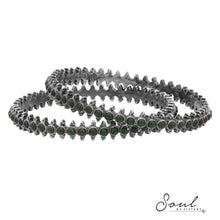 Load image into Gallery viewer, Emerald Temple Bangles (Single)