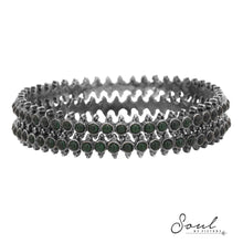 Load image into Gallery viewer, Emerald Temple Bangles (Single)