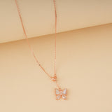 Rose Gold Butterfly Necklace