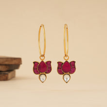Load image into Gallery viewer, Shubharambh Goldplated Kundan Chaandbali