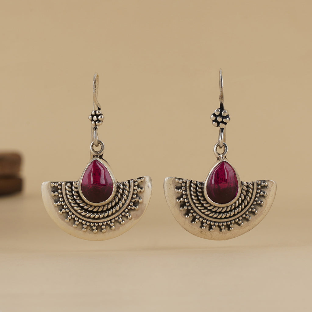 Silver Lamp Earrings