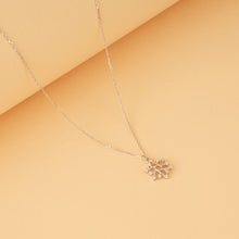 Load image into Gallery viewer, Silver Snowflake Pendant Necklace