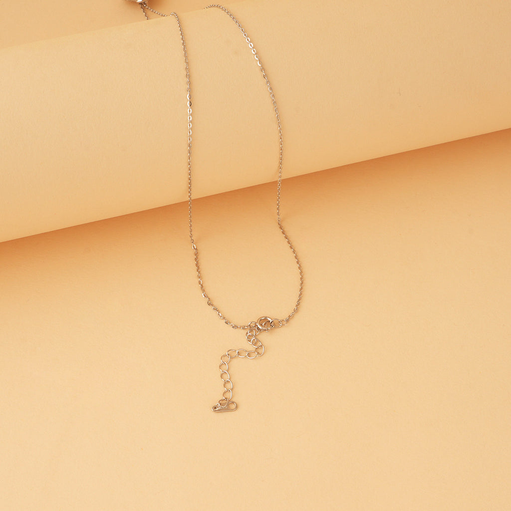 Silver Snowflake Pendant Necklace