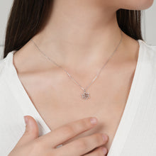 Load image into Gallery viewer, Silver Snowflake Pendant Necklace