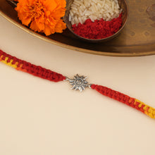 Load image into Gallery viewer, Silver Sun Rakhi