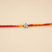Load image into Gallery viewer, Silver Tortoise Rakhi