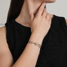 Load image into Gallery viewer, Silver Zircon Knot Bracelet