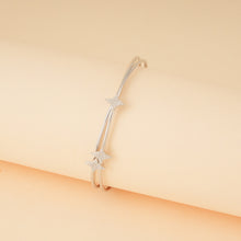 Load image into Gallery viewer, Silver Zircon Stars Bracelet