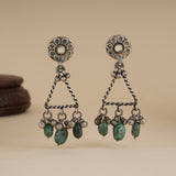 Trikon Panna Silver Earring
