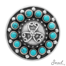 Load image into Gallery viewer, Turquoise Silver Adjustable Ring