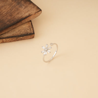 Zircon Flower Ring