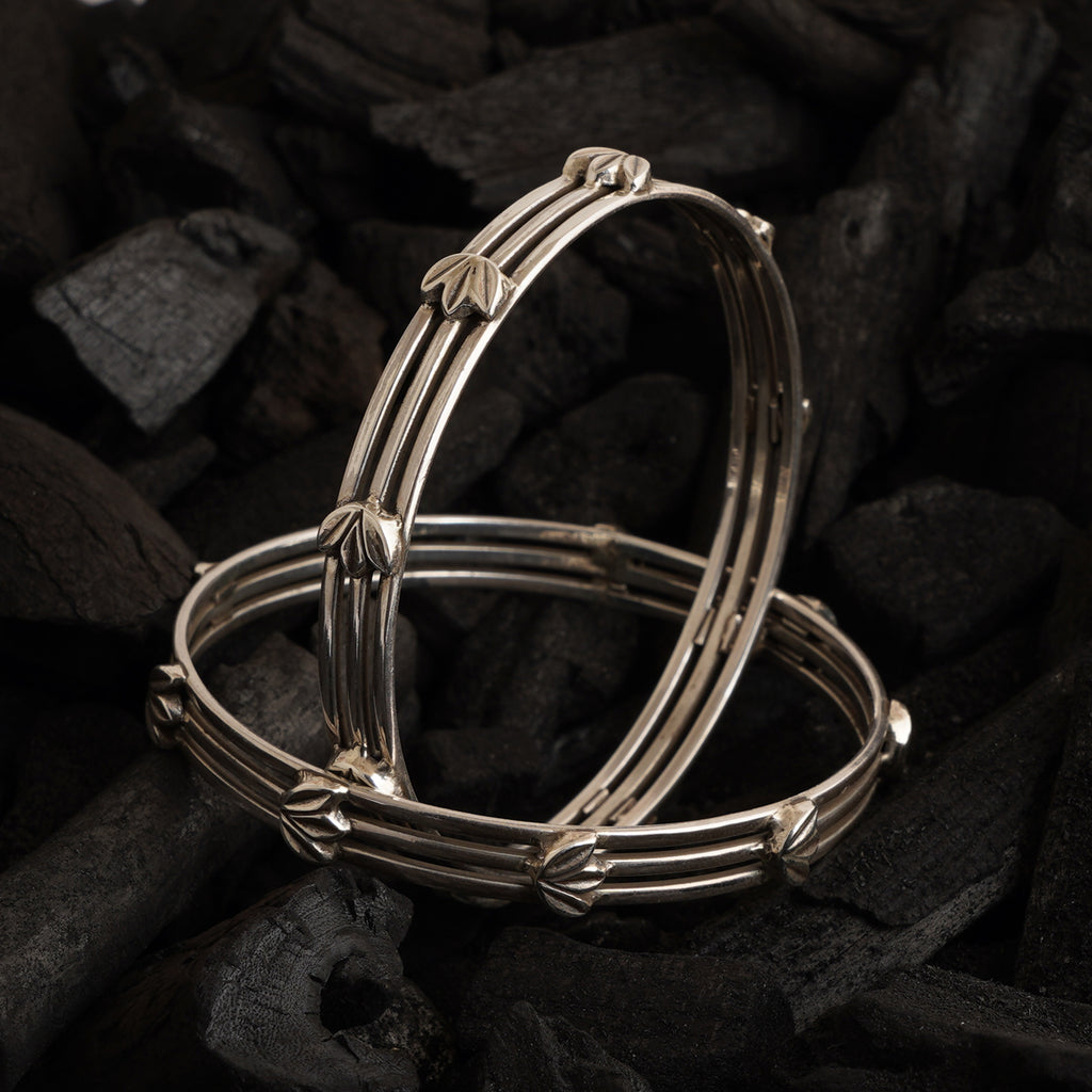 Silver Layered Bangle