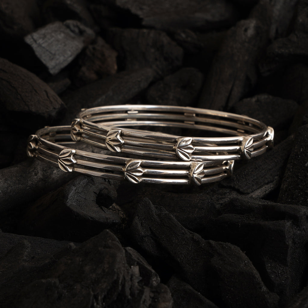 Silver Layered Bangle