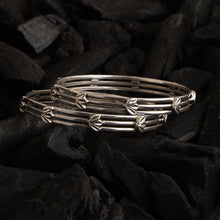 Load image into Gallery viewer, Silver Layered Bangle