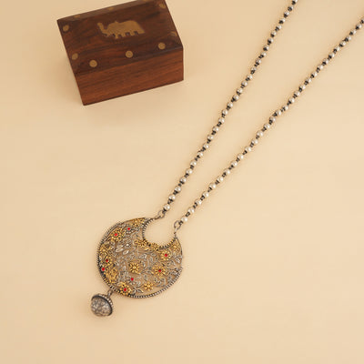 Dual Tone Jaali Work Pendant