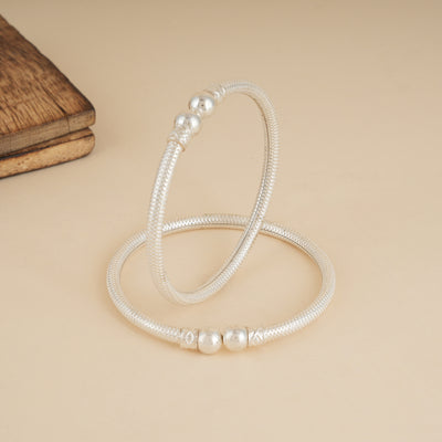 Everyday Silver Bangles  (Single)