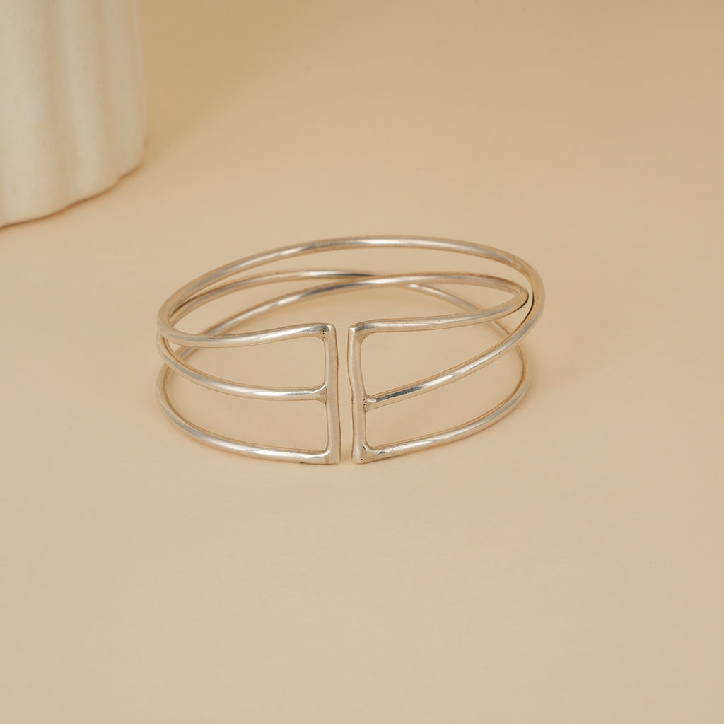 Stacked Symphony Silver Bracelet