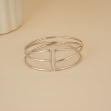 Load image into Gallery viewer, Stacked Symphony Silver Bracelet