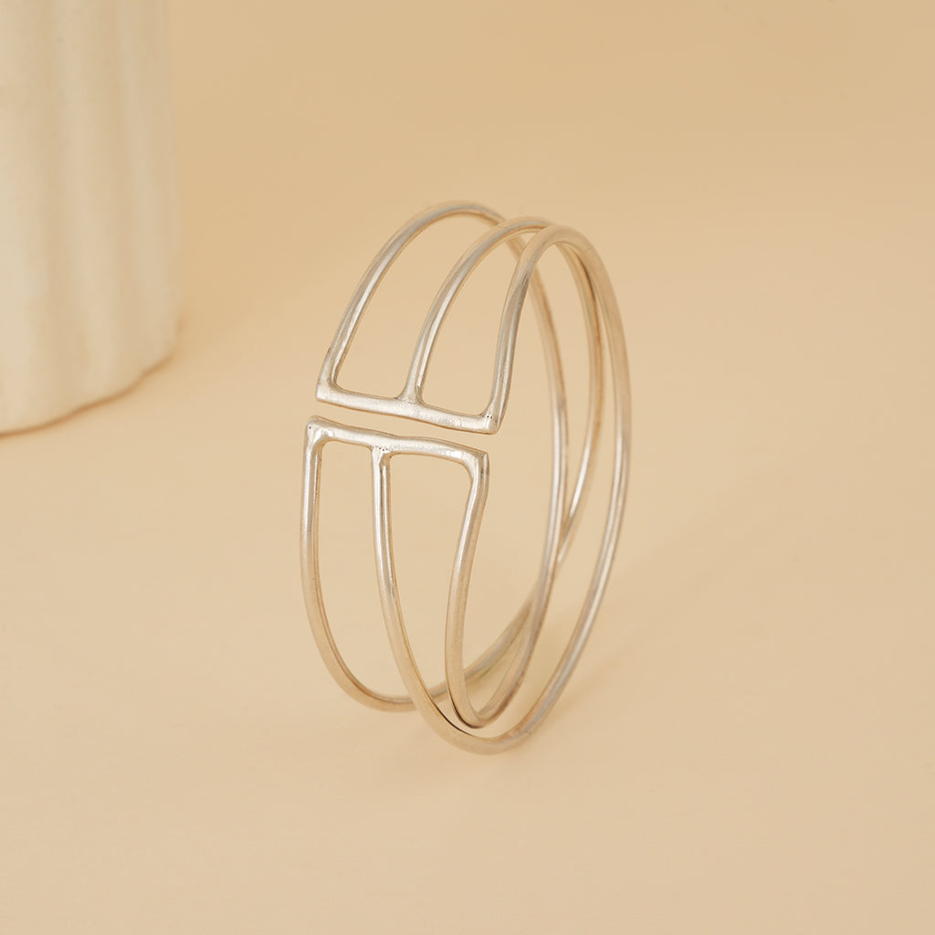 Stacked Symphony Silver Bracelet