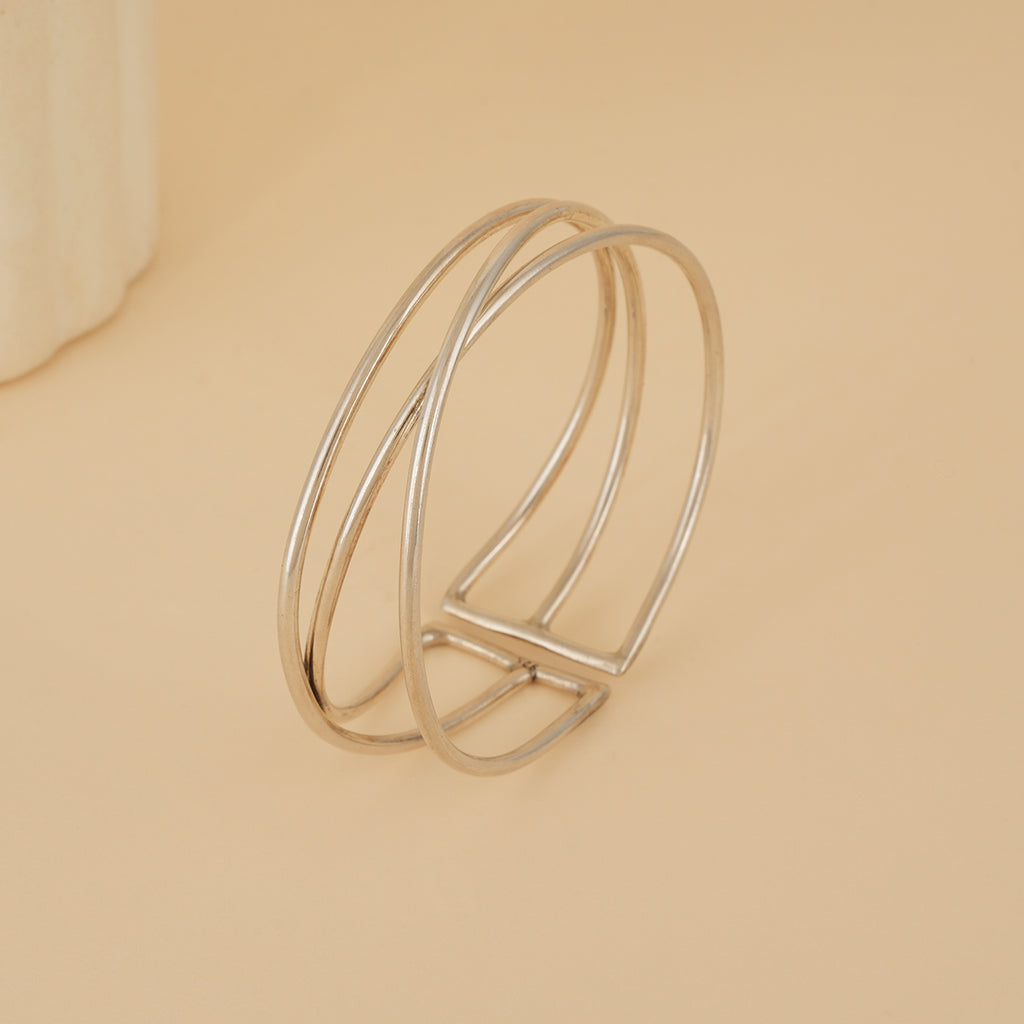 Stacked Symphony Silver Bracelet
