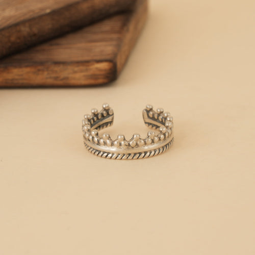 Silver Dana Art Ring Band