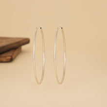 Load image into Gallery viewer, Classic Silver Hoops