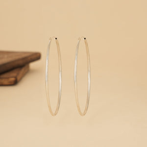 Classic Silver Hoops
