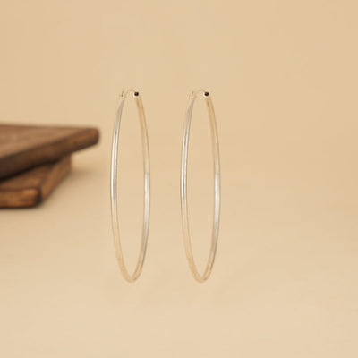 Classic Silver Hoops