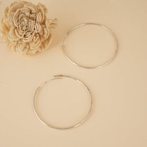 Classic Silver Hoops