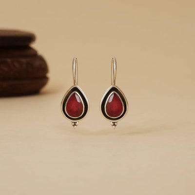 Ruby Drop Earrings