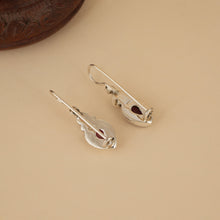 Load image into Gallery viewer, Black &amp; White Silver Earrings