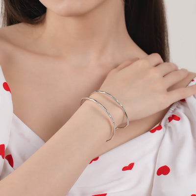 Stacked Symphony Silver Bracelet