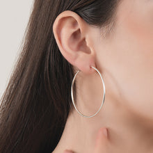 Load image into Gallery viewer, Classic Silver Hoops