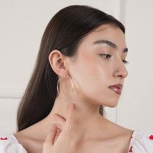 Load image into Gallery viewer, Classic Silver Hoops