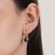 Load image into Gallery viewer, Black Drop Earrings