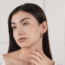 Load image into Gallery viewer, Black Drop Earrings