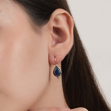 Load image into Gallery viewer, Blue Drop Earrings
