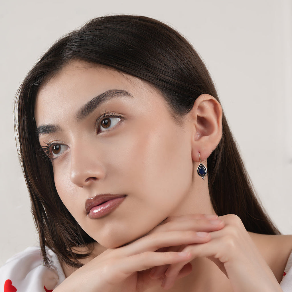 Blue Drop Earrings