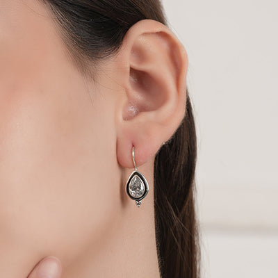 Zircon Drop Earrings