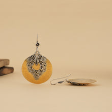 Load image into Gallery viewer, Dual Tone Fish Hook Earrings