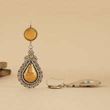 Load image into Gallery viewer, Dual Tone Drop Earrings