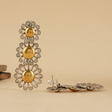 Load image into Gallery viewer, Three Layered Flower Earrings