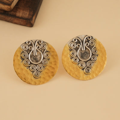 Dual Tone Versatile Carved Studs
