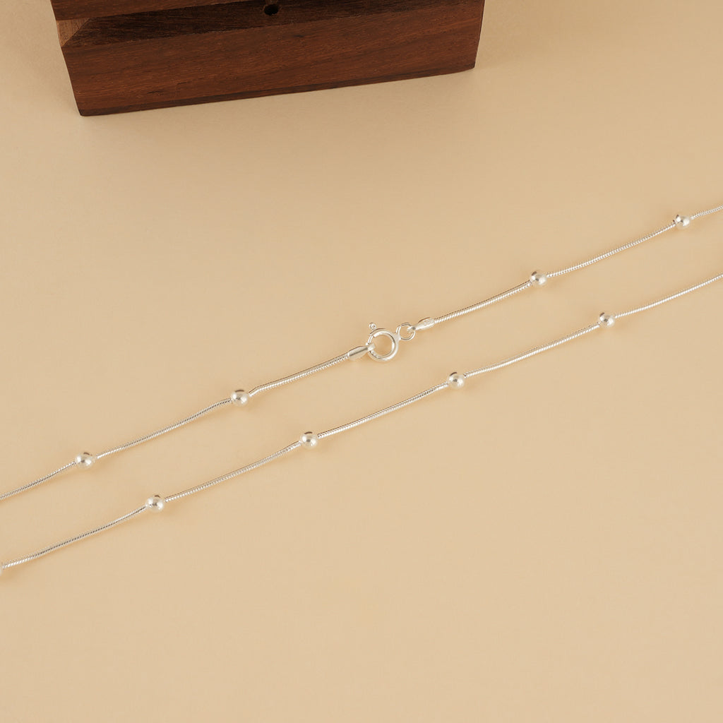 Silver Ball Chain | 19 Inches