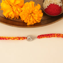 Load image into Gallery viewer, Silver Ganesha Rakhi